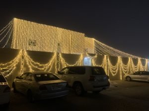 Lighting installation for wedding and party