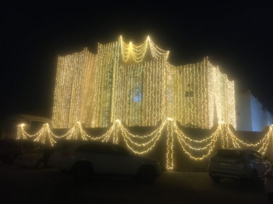 Lighting installation for wedding and party