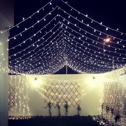 Lighting installation for wedding and party