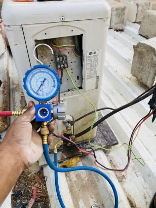 Ac service repair, installation gas filling and deep cleaning