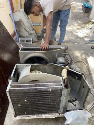 Ac service repair, installation gas filling and deep cleaning