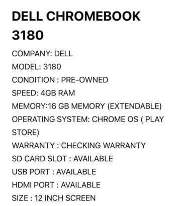 DELL chrome book