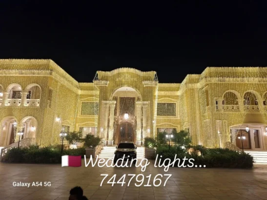 Lighting installation for wedding