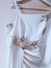 فستان سهرة أبيض أنيق Elegant white evening dress for sale